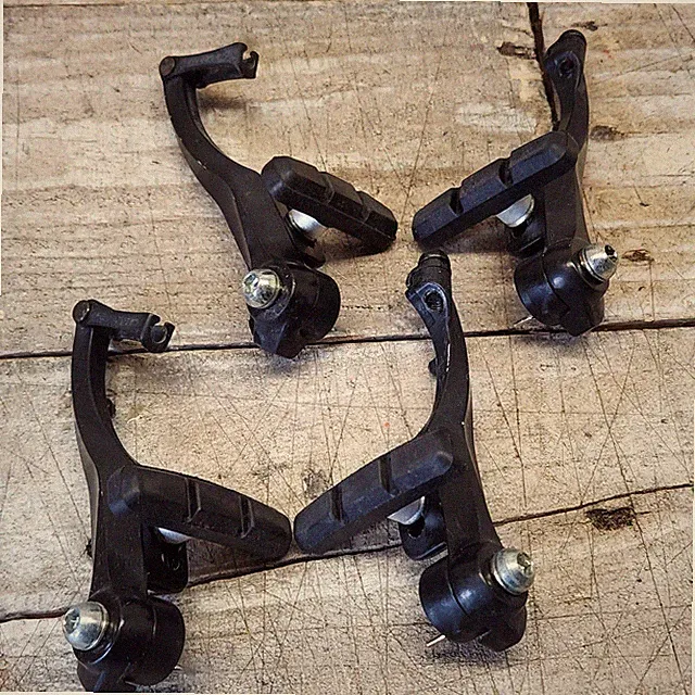 2001 V-Brake Set Black Linear Pull MTB Bike Front Rear Pair Schwinn Mesa Vintage