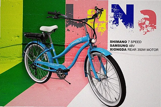 26” Electric Cruiser 7 Speed Shimano 48W Throttle assistant 350V Motor Bicycle