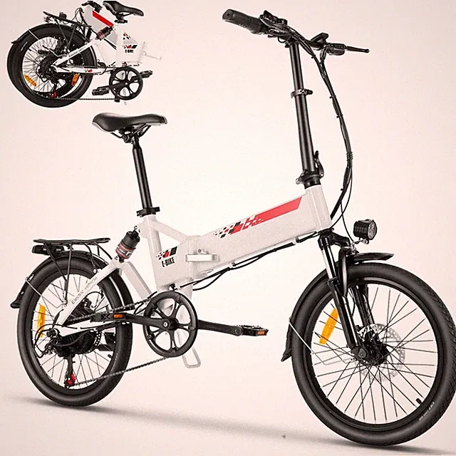 500W Electric Bike 20in E-Folding Bike City Bicycle 48V Removable LI-Battery HOT