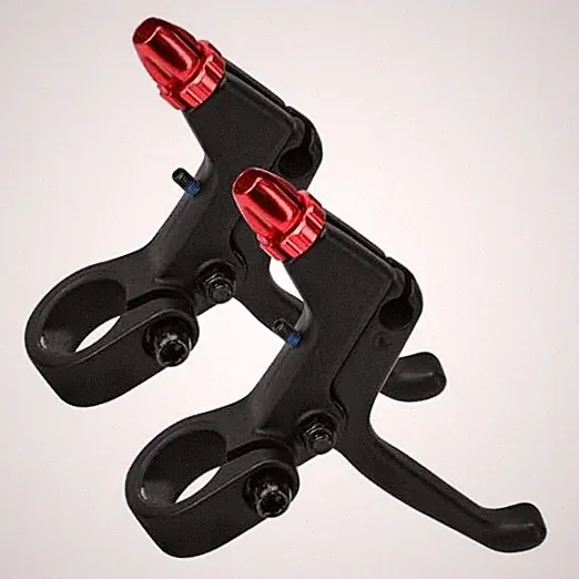 A Pair Bicycle Brake Lever Bike Levers of Universal 2 Finger Aluminum Alloy
