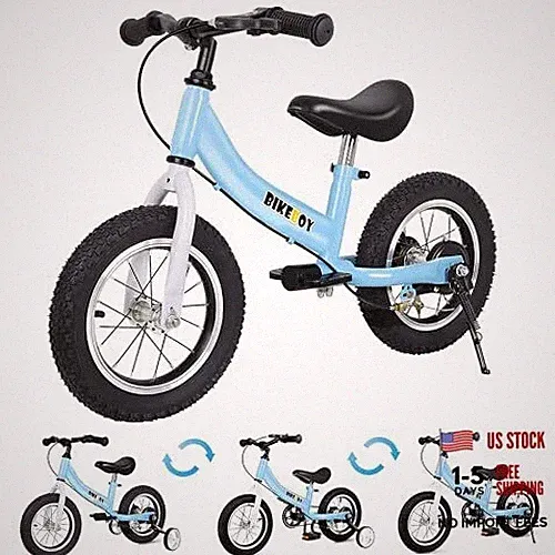Balance Bike 2 in 1,The Dual Use of a Kids Balance Bike and Toddler 16inch blue