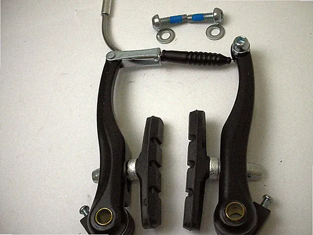 BICYCLE BIKE ALUMINUM V BRAKE LINEAR PULL REAR BLACK