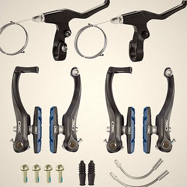 Bike V Brakes Linear Pull Caliper Set 110mm Black Front Rear MTB BMX