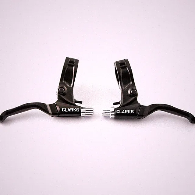 Clarks 370D V-Type Brake Levers Pair Black Alloy Linear Pull & Mechanical Disc