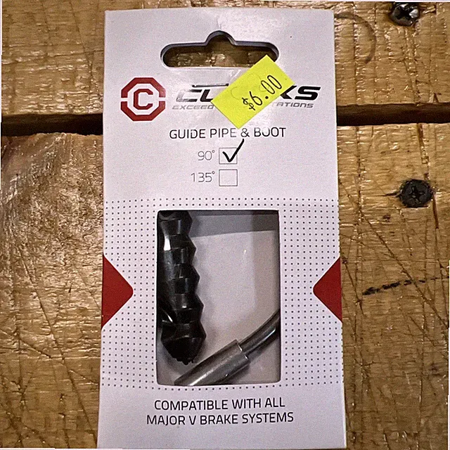 Clarks Guide Pipe 90&Deg; Bend W/ Rubber Boot For V-Brake