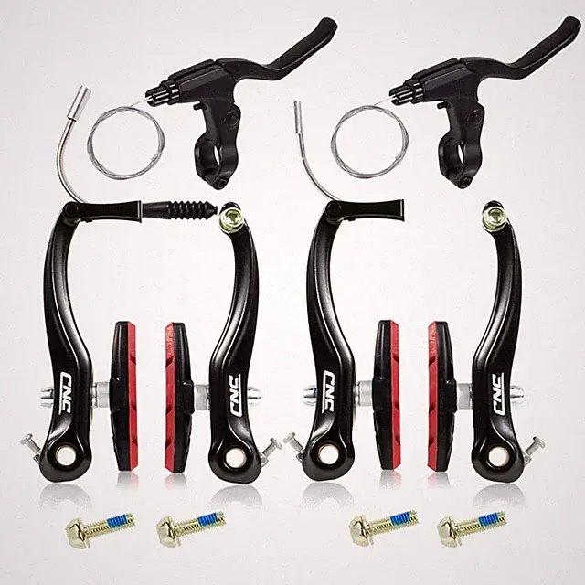 CNC Bicycle Caliper Set Aluminum Cruiser Linear Pull MTB BMX Bike V Brakes 110mm