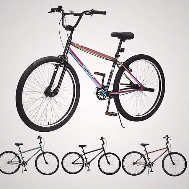 Freestyle Bike Steel Frame Single-Speed Bicycle with 2 Pegs for Boys Girls Teens