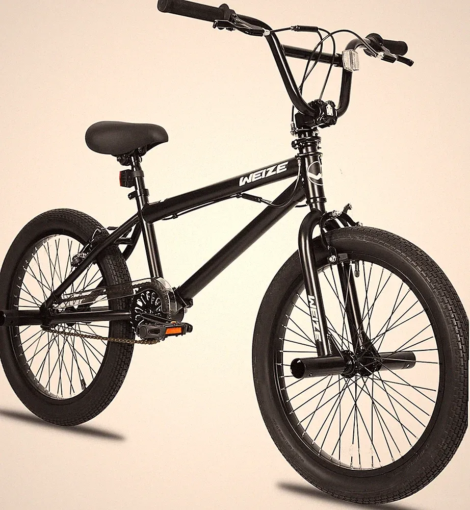 Freestyle BMX Bike, 20 Inch Trick Bicycle for Kids and Adults Men Women, Hi-Ten