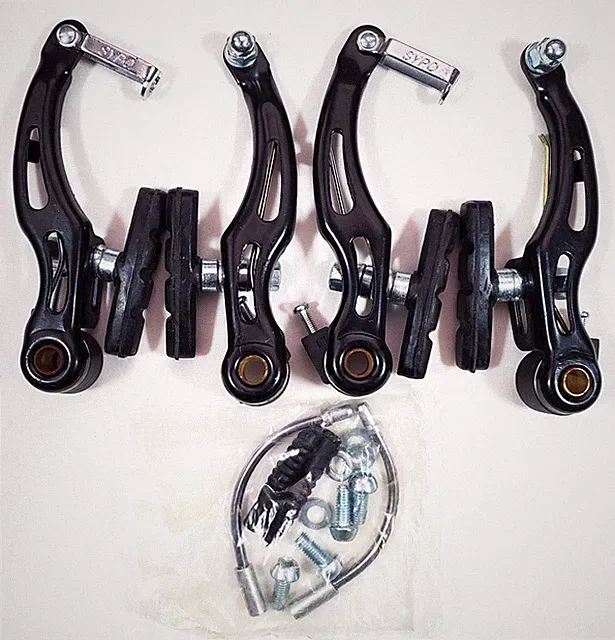 GDi SYPO V-Brake Linear Pull Set Front Rear Black
