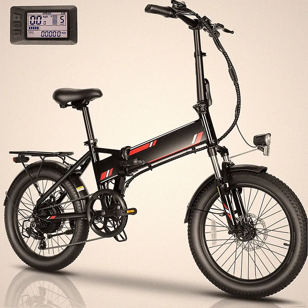 Gocio Electric Bike 20'' 500W Folding City Commuter eBike Urban Hybrid Bicycle🤩