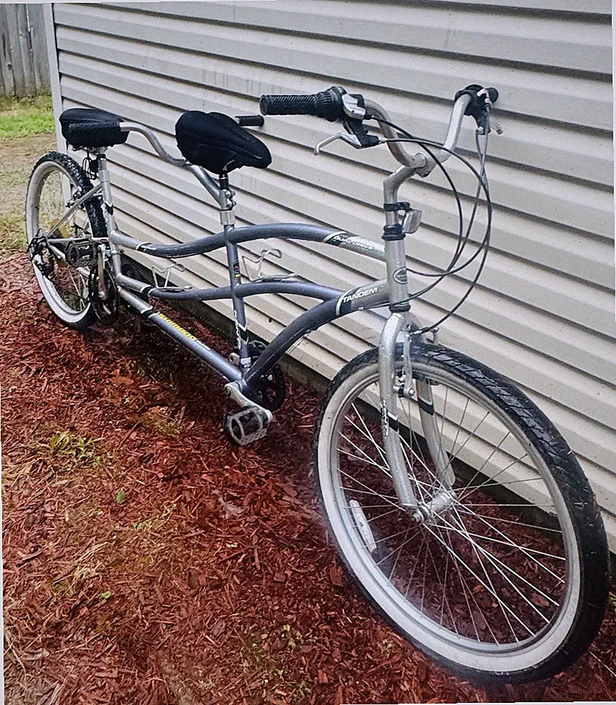 Kent Northwoods Dual Drive Tandem Bicycle - Silver