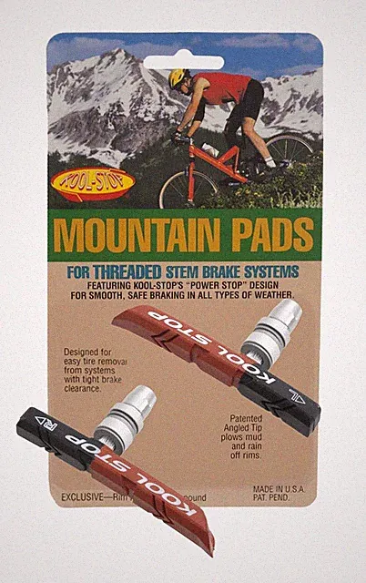Kool-Stop Dual Compound Mountain Pads for Linear Pull Brakes Threaded,Black/S...