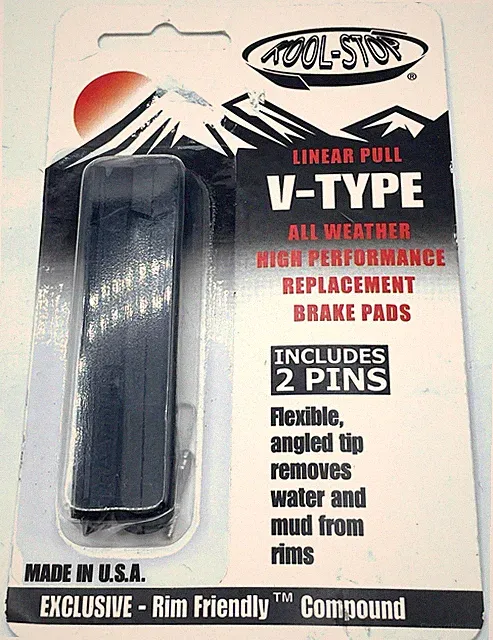 Kool-Stop Linear Pull Replacement Brake Pads Black USA Made NEW