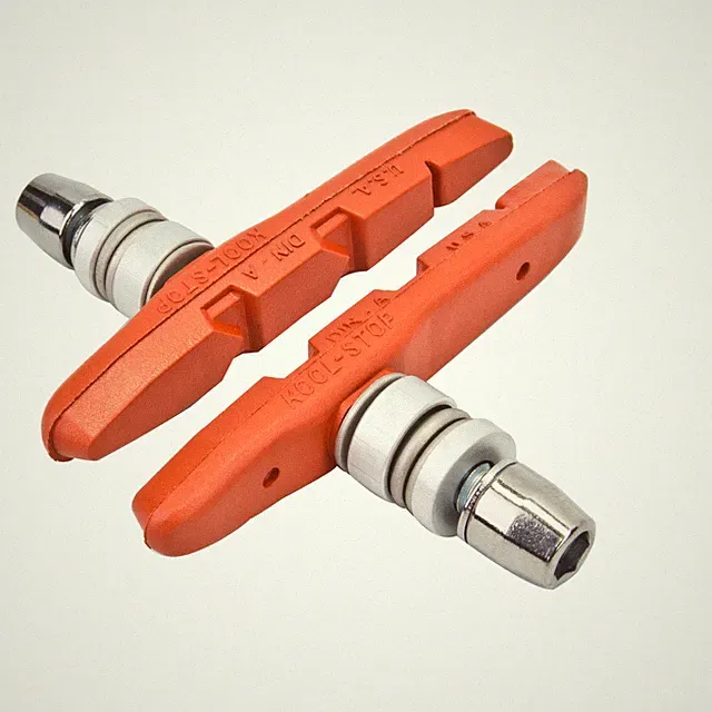 Kool-Stop Thinline Brake Shoe Threaded Post for Linear Pull, Salmon Compound