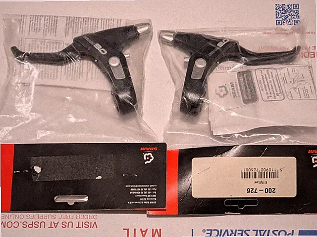 New NOS Sram 9.0 Brake Levers Front & Rear Linear Pull Vintage 90s Mountain Bike