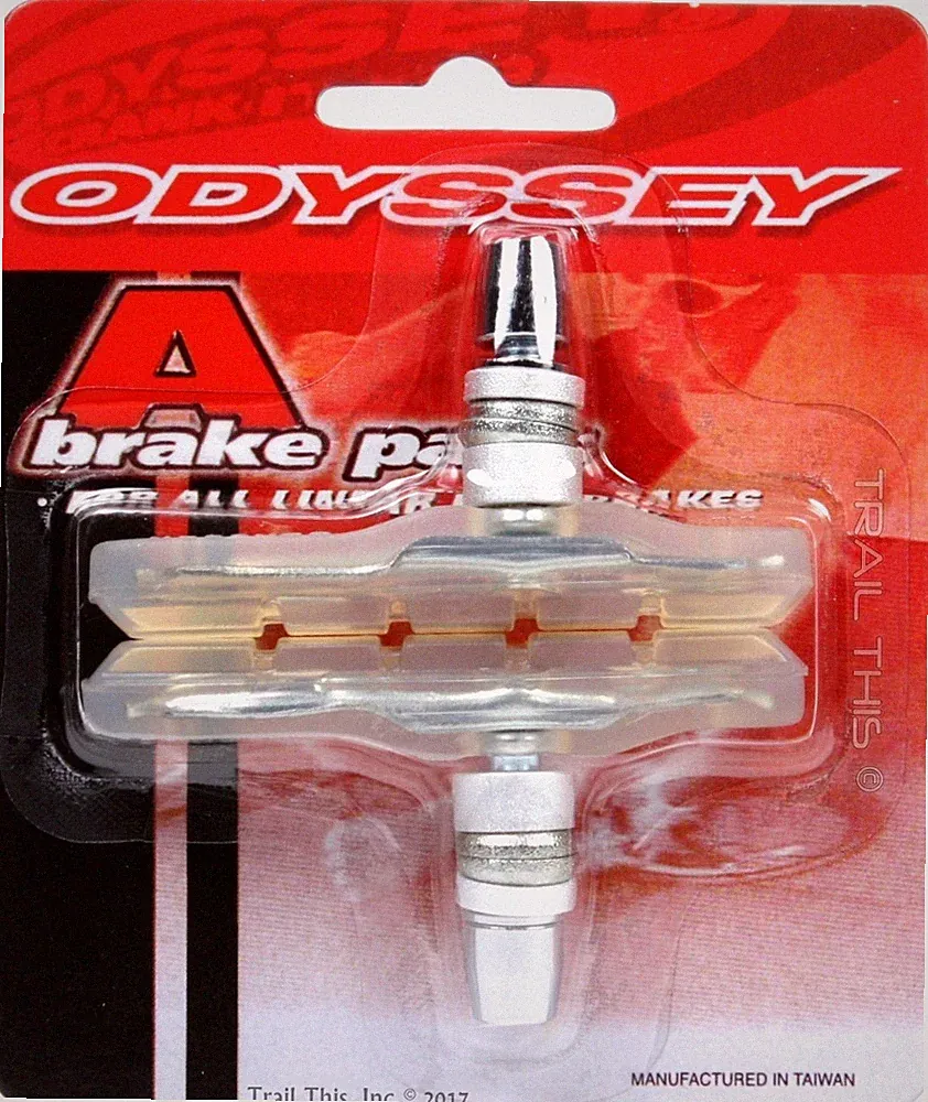 Odyssey A-Brake Pads Clear Linear-Pull BMX Bike Threaded-Posts Soft
