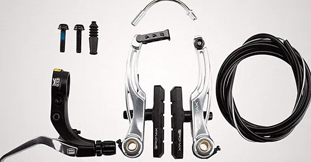 Promax P-1/Click V-Point Linear Pull BMX Brake Kit - 108mm Aluminum, Silver