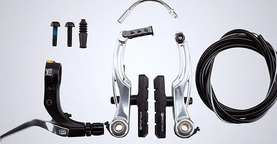 Promax P-1/Click V-Point Linear Pull BMX Brake Kit - 108mm Aluminum, Silver