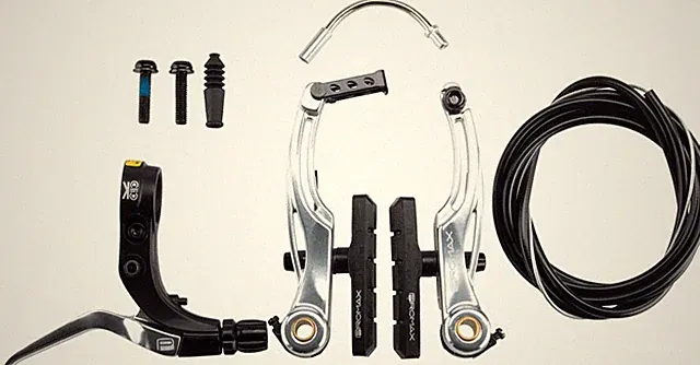 Promax P-1/Click V-Point Linear Pull BMX Brake Kit - 108mm Aluminum, Silver