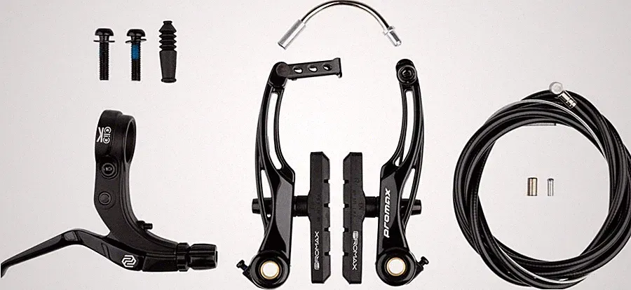 Promax P-1/Click V-Point Linear Pull BMX Brake Kit - 6061 Aluminum, Black