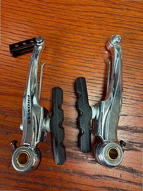 ProMax TX123 Linear Pull Brakes V Brake Silver Pro max TX123