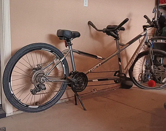 Schwinn Twinn Tandem Bike Gray 700C V-Brake Derailleur Flat Bar Aluminum