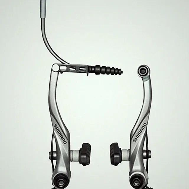 Shimano Alivio BR-T4000 V-Brake Caliper – Front or Rear Linear Pull Brake Silver