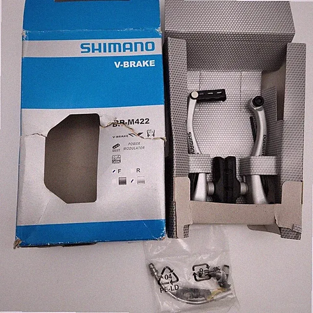 Shimano BR-M422 Linear Pull 107mm Arm Bicycle V-Brake Front Silver OPEN PACKAGE