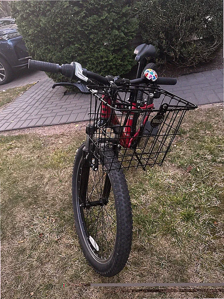Trek Red Mountain Bike 24in Aluminum Fat Tires Basket Front Suspension V-Brake