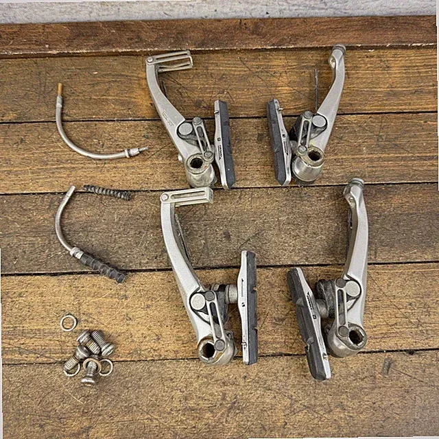 Vintage Shimano Deore XT BR-M739 V-Brake Caliper Set Silver F/R MTB 90s Bike